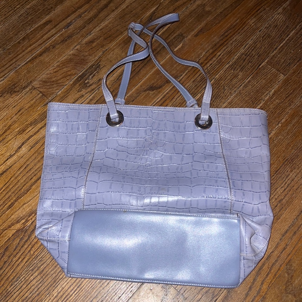 Periwinkle leather purse